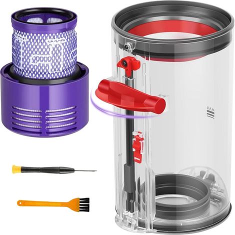 Poubelle Collecteur Réservoir pour Dyson V10 SV12 SV13 SV27 Filtre Bac à Poussière Cuve Pièces Détachées Accessoires Conteneur pour Dyson V10 Filtrante Rechange Accessoires Dust Bin (1/5)