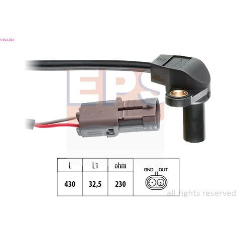 Capteur d'angle, vilebrequin EPS 1.953.202 NISSAN 23750-00QAC 44 00 457 9108457