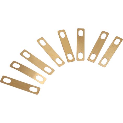8 Cales de Sillet Guitare en Laiton, 0.2mm, 0.5mm, 1mm pour Réglage Hauteur Cordes et Réparation Manche (1/5)