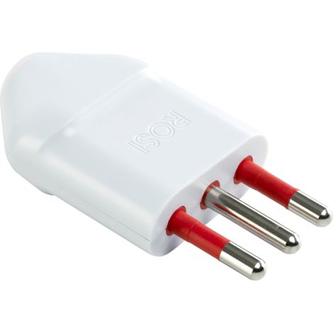 Spina 10A 2P+T, bianco, serie Emilia Specialist - Rosi RS9701B