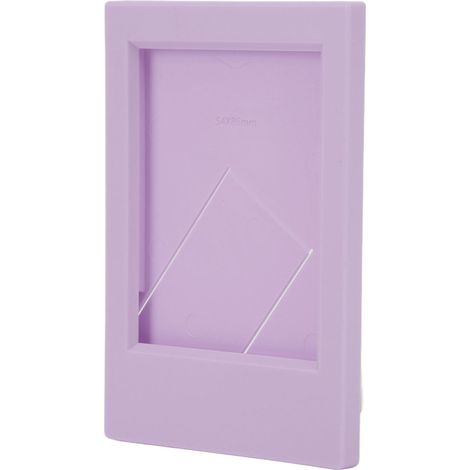 Cadre photo rectangulaire classique de bureau en plastique, compatible avec les photos Fujifilm Instax Mini 3 pouces, couleur lilas violet. (1/5)