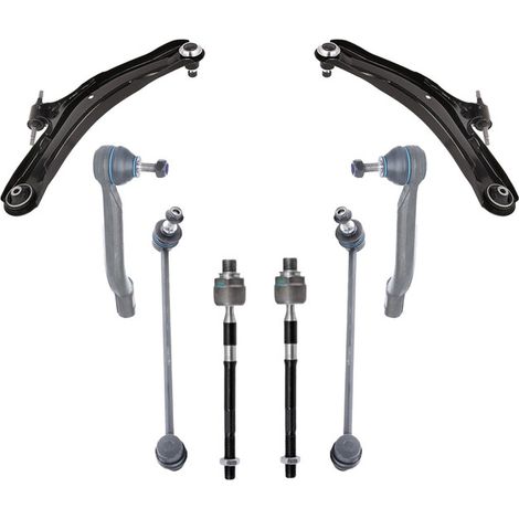 KIT BRACCIO OSCILLANTE 8 PEZZI COMPATIBILE CON RENAULT KOLEOS I (HY) 2.0 dCi (HY0K) / Kit Sospensione Completo OE/OEM / Bracci Oscillanti + Testine Sterzo / Sostituzione Diretta OEM