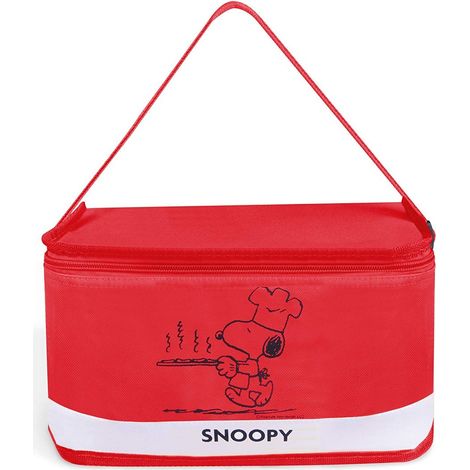 Excelsa Peanuts: Snoopy, 61622 Sacco per il pranzo, Poliestere, 7 litri, Rosso (1/3)