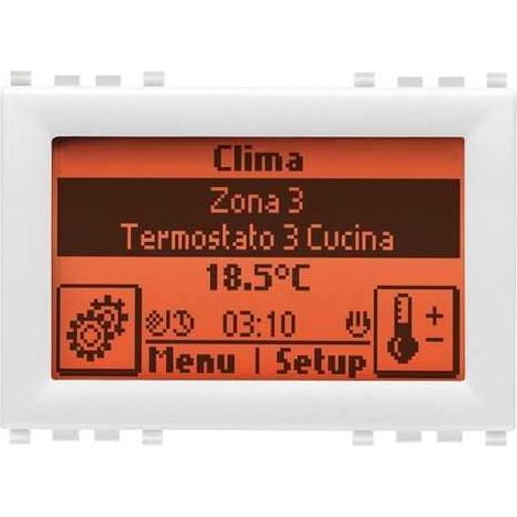 21509.B Centrale Tactile 3M Blanc Eikon Evo