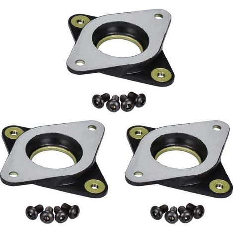 Amortiguadores de vibración de acero y caucho para impresoras 3D CNC, tornillos M3, paquete de 3 - KZQ
