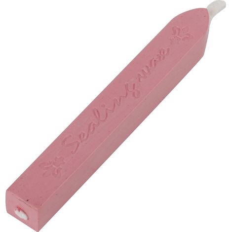 Tampon de cire à cacheter rétro, manche en bois, style européen, sceau créatif pour lettres, cadeau original, rose (081039), outil d'étanchéité décoratif. (1/5)