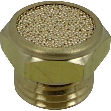 TRU COMPONENTS Druckluft-Schalldämpfer TC-12770328  Außengewinde G1/4" 15 bar Messing 1 St.