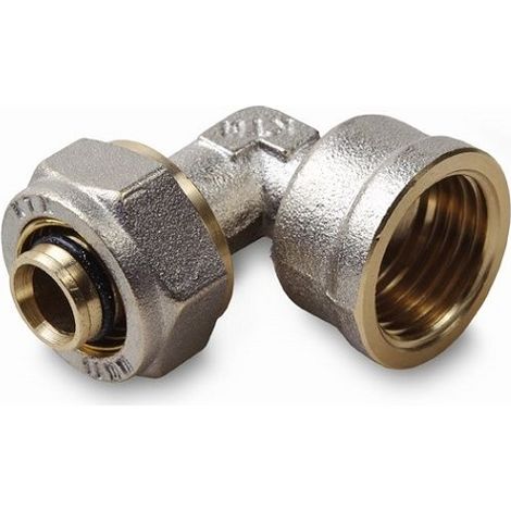 Klemmring Bogen mit IG 25x3/4" Schraubfitting Aluminim Verbundrohr klemmringverschraubung PEX (1/3)