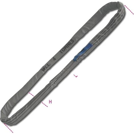 Corde ronde grise 4 t robur 8177 - 3.0 m