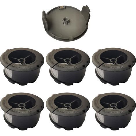 Ersatzspule F016800570 für Bosch Universal GrassCut 18, 18-26, 18-260 Freischneider mit Abdeckung 1600A01R5J (6 Spulen + 1 Abdeckung) 1,6 mm 6 m (1/5)