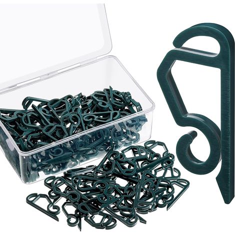 Lot de 120 pinces de lumière de Noël pour gouttière, extérieur, résistantes aux intempéries, pour décoration de Noël, guirlande lumineuse (style basique) (1/5)