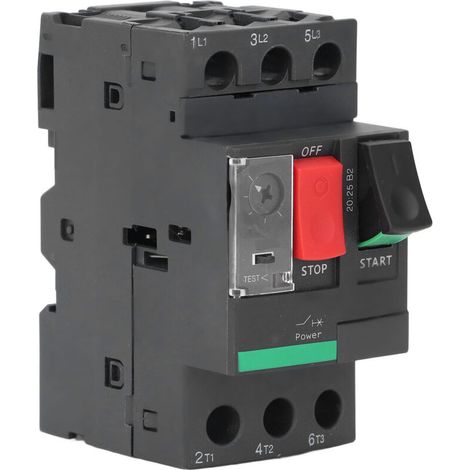 Disjoncteur de moteur 4 à 6,3 a, interrupteur de protection contre les surcharges, AC 690V, installation facile (1/5)