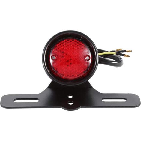 pour feux arriere moto led pour feux arriere moto led Lampe de feu stop de frein arrière rouge rétro à LED de moto pour Honda/Yamaha feux stop moto feux arriere moto led feux bobber feux stop-Crezuo