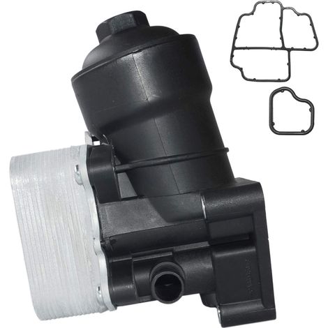 Boîtier de filtre à huile Filtre à huile Refroidisseur d'huile Compatible avec A3 A4 A6 Q5 TT 1.6 2.0 TDI 03L115389G 03L115389B