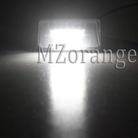 Feux arrière de voiture avec 2 feux stop LED pour plaque d'immatriculation, compatibles avec Citroën C3 C5 et Peugeot 206 207 306 307 406 407 Z3u2 12V (1/5)