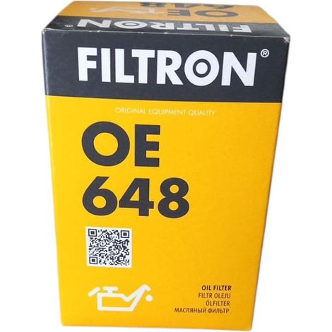 Filtro olio motore marca filtron codice filtro oe 648
