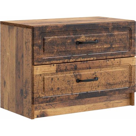 Nachttisch Altholz 62 x 34,5 x 44,5 cm Holzwerkstoff vidaXL