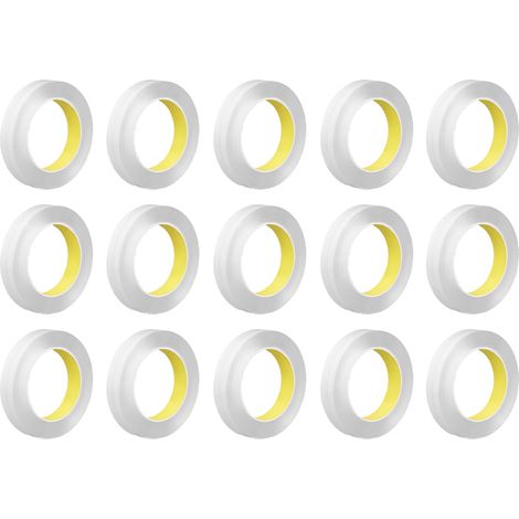 15 rouleaux de ruban adhésif double face transparent haute résistance, épaisseur 0,1 mm, largeur 20 mm, longueur 5 m (1/5)