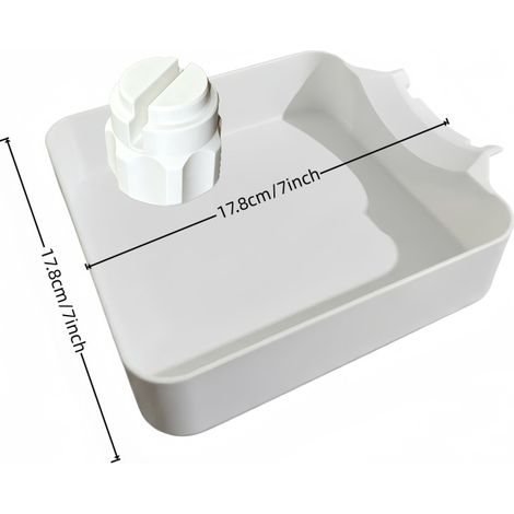 bac de drainage lave linge impression 3d kit complet bac de reception et ecrou accessoire evacuation eau pour lave linge (bac 17.817.85cm ,ecrou 557cm)