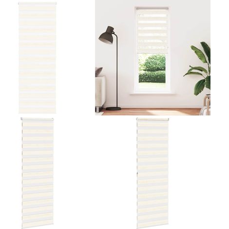 vidaXL Zebrarollo Marmorbeige 85x200 cm Stoffbreite 80,9 cm Polyester (1/5)