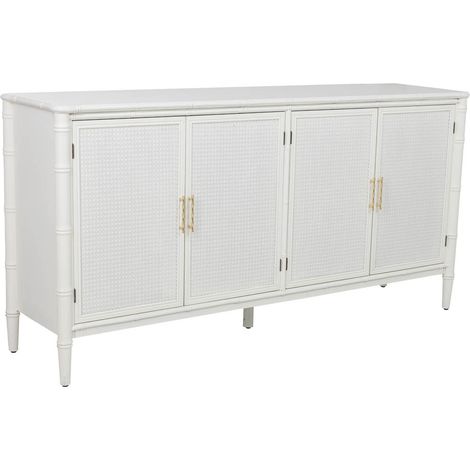 Aparador de madera blanco 178.5x45.5x89h cm