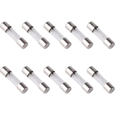 Fusibili Lamellari In Vetro 10PZ Azione Rapida 12/24V Per Auto 6X16mm CA-01015 (1/4)
