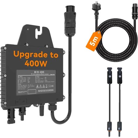 Inversor solar de alta eficiencia y diseño duradero, 400 W, 220 V, 26-60 V. (1/2)