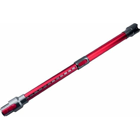 Tubo telescópico compatible con Dyson V11 V10 V8 V7 Tubo de extensión de aluminio Vara extensible de 45 cm a 70 cm (rojo) - Crezuo