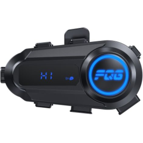 HK&HankeY08 - Casque Bluetooth pour moto avec lampe torche, batterie 1000 mAh offrant 18 h d'autonomie, étanchéité IPX6, compatible avec les appels directs et l'appairage avec des systèmes tiers. (1/5)