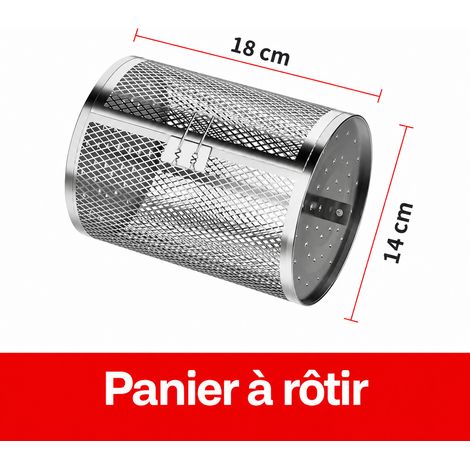 Panier de barbecue pour support de cuisson rotatif automatique accessoire de rôtisserie 500 g – Livraison gratuite