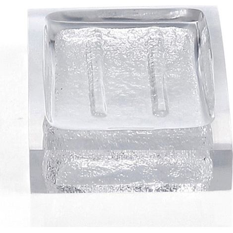 Porte-savon blanc Antares 11,2 x 7,5 x 2,7 cm