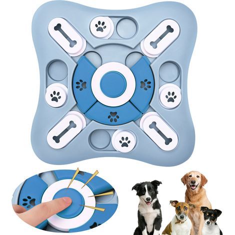 Jeu Intelligence Chien, Ralentissez à Manger des Jouets de Chien pour Chien pour Chiots, Chats, Petits, Moyens et Grands Chiens l’ Entraînement du QI