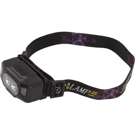 Lampe frontale LED à capteur, trois couleurs d'éclairage, rechargeable, puissante, idéale pour la pêche, la course à pied et le camping. (1/5)
