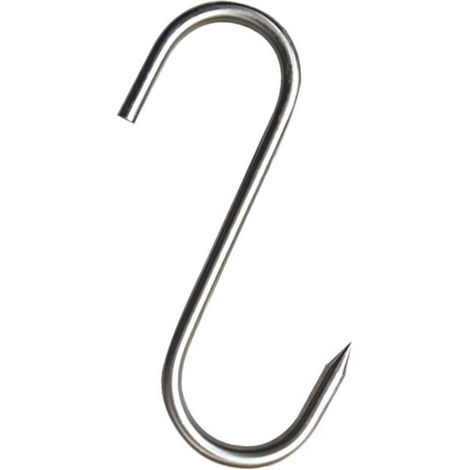 Crochet Viande - Acier Inoxydable 15 cm - Pour Fumage Chauffé et Non Chauffé - Boucherie Chasse Séchage - 20 Pièces (1/4)