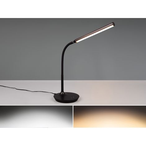 LED Schreibtischleuchte TORO Schwarz dimmbar & Lichtfarbe einstellbar, Höhe 38cm (1/5)