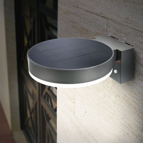 esotec Solar Sensor-Wandleuchte für außen Diana schwarz METALL outdoor 102598