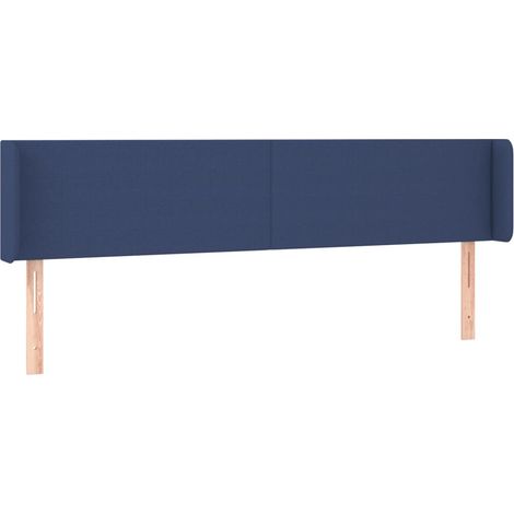 Maison Exclusive - Cabecero de tela azul 163x16x78/88 cm (1/5)