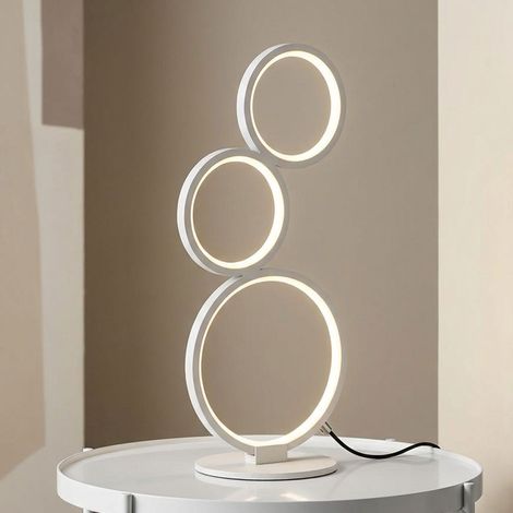 LED Schreib Nacht Tisch Lampe weiß-matt Schlaf Zimmer Beleuchtung Lese Leuchte dimmbar