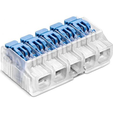 Connettore rapido SCL5 con leva, ideale per cavi e fili, 5 poli, 4 mm, 32 A, 450 V, 88000323S /30 pz./
