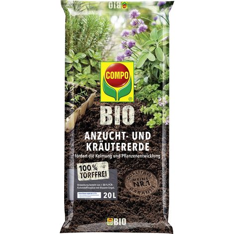 COMPO Bio Anzucht und Kräutererde, 20 Ltr (1/5)