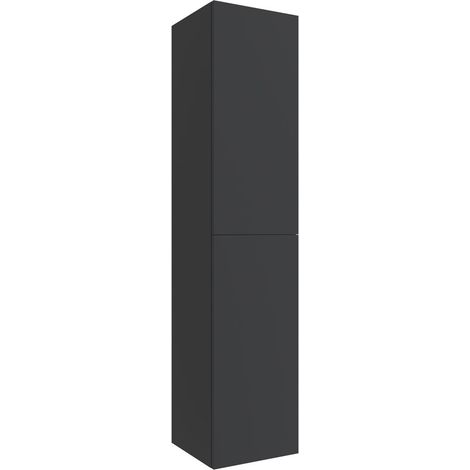 Armoire haute murale ALLIANCE 2 portes gauche/droite avec ouverture à pression ANTHRACITE GRIS MAT 350 x 1600 x 349 mm (1/3)