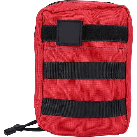 Sac de secours portable d'urgence rouge, sac à dos de randonnée en montagne, équipement de camping extérieur, sac de premiers soins simple. (1/5)
