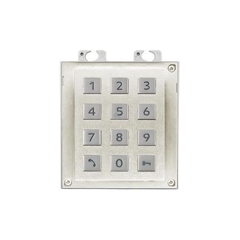 2N Módulo teclado Helios IP Verso gris robusto plástico