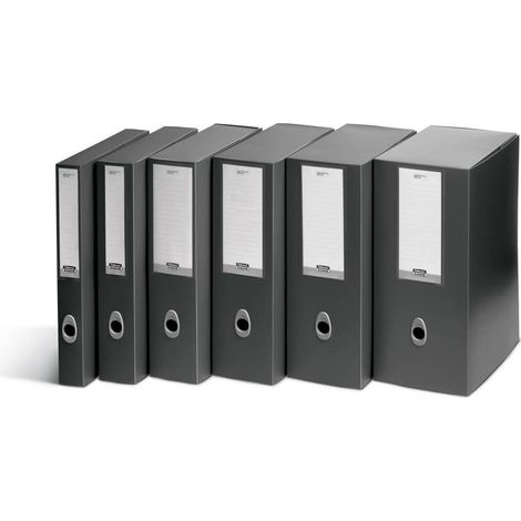 Fellowes Progetto Plus VIP-Box, 15 cm Rücken, Anthrazitgrau – 5er-Pack