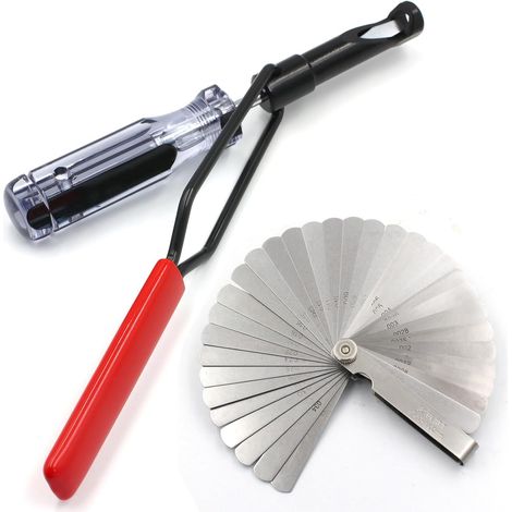 APEX Outil de réglage du jeu aux soupapes avec jauge d'épaisseur – convient aux moteurs Honda, Toyota, Nissan et autres moteurs japonais (taille 10 mm). (1/5)