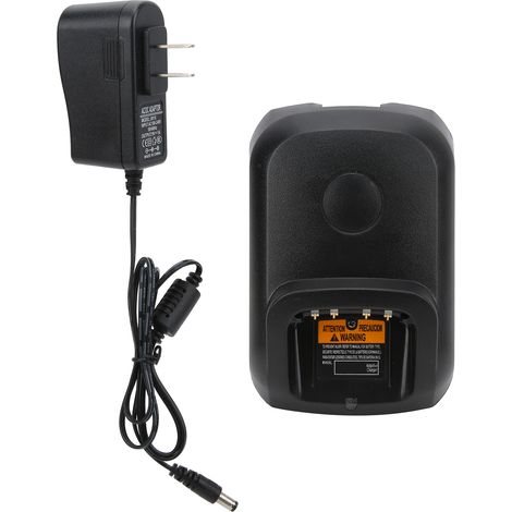 Station de charge pour batteries de talkies-walkies Motorola P8268, P8260, DP3400, DP3600, XPR6350, XPR6300 - Chargeur double avec prise US 100-240V (1/5)