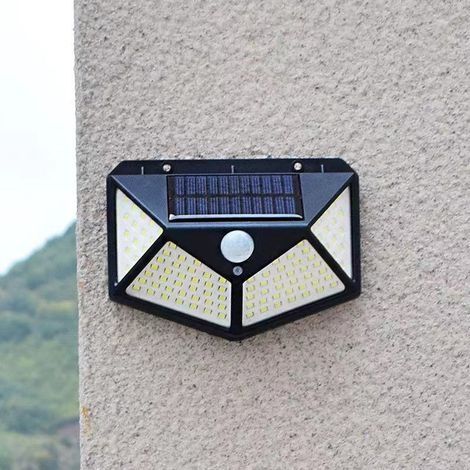 LED-Wandleuchte mit Bewegungsmelder, wasserdicht (Schutzart IP65), solarbetrieben, Leuchte (1/4)