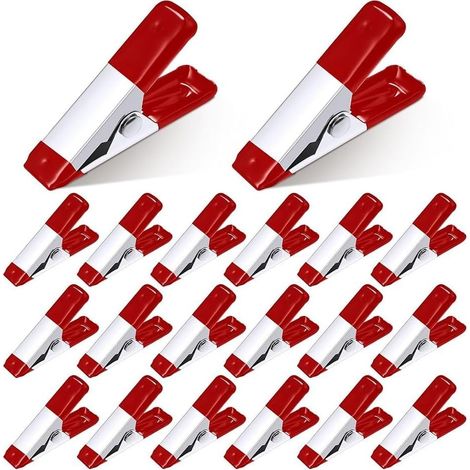 Pince bois 100 pièces 2" ouverture 3/4" acier rouge, pour collage (1/5)