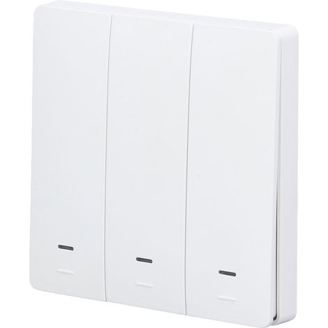 Interrupteur sans fil intelligent avec télécommande WiFi mural pour bureau ou appartement 100-230 V (1/5)