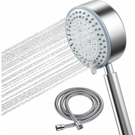 Shower Head with 2M Hose, High Pressure Water Saving Shower Head for Bathroom, Made of 304 Stainless Steel
